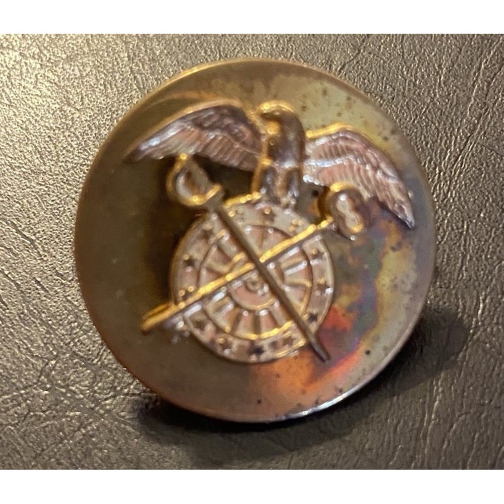 VTG WWII WW2 Era Lapel Hat Pin-Screw-back Army Quartermaster Corps  Collar
